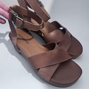 Lucky Brand Leather Clogs 8